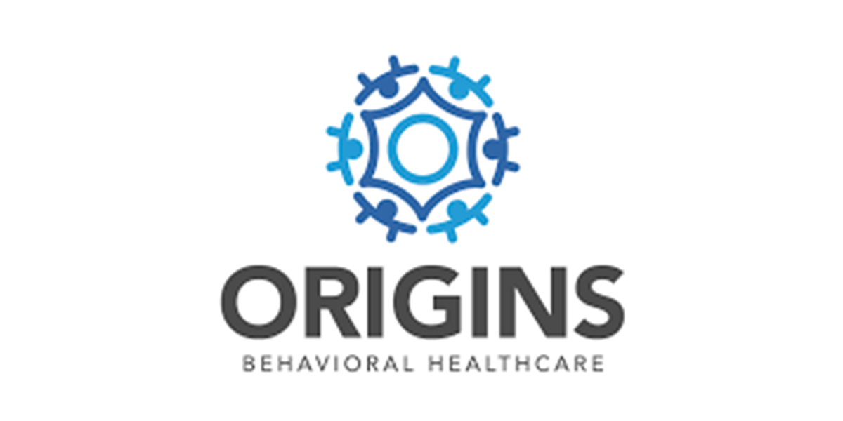 A logo of origins behavioral healthcare